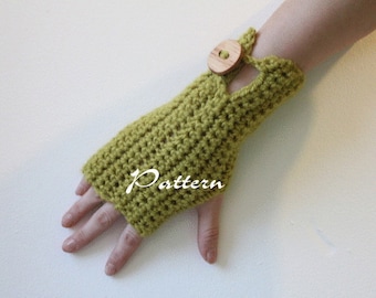 crochet pattern - comfy mittens with buttons - Listing08