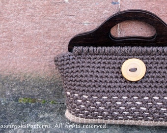 CROCHET PATTERN - Crochet purse Retro style - Listing115