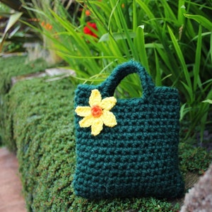 CROCHET PATTERNS Little Girls Little Purse with daffodil, bag pattern Listing4 image 5