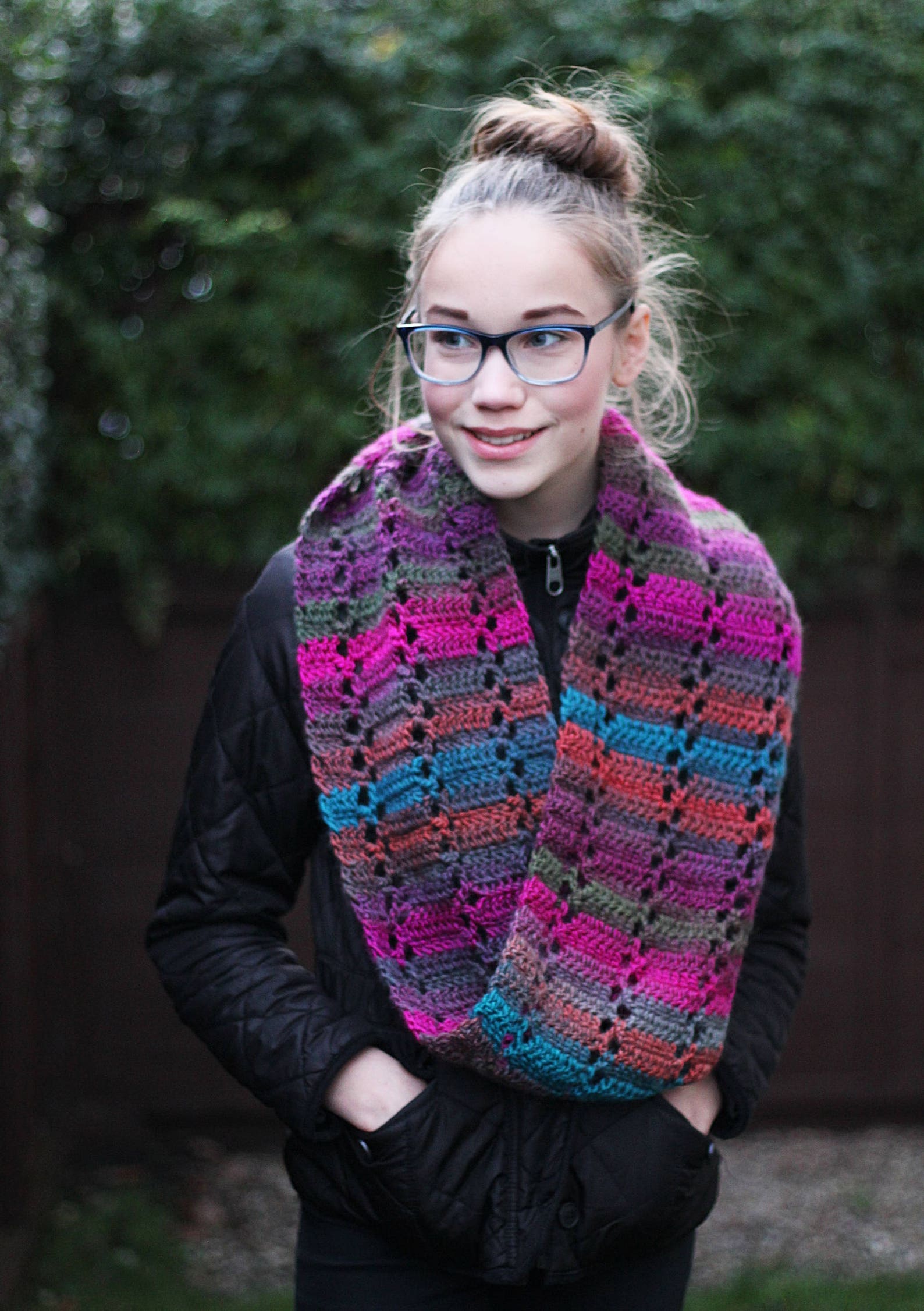 Crochet Lace Infinity Scarf Pattern – Wicked Cowl Snood (PDF Pattern ...