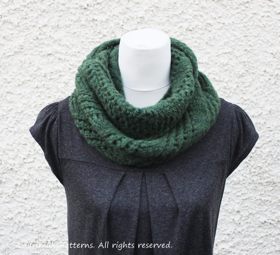Infinity Scarf Diagonal Scarf Knitting Pattern Free Knitting