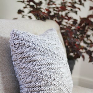 Knitting PATTERN pillow Oatmeal cushion cover pattern, homedecor patterns Listing22 image 3