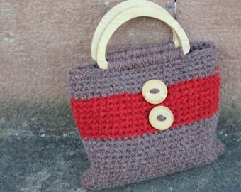 CROCHET PATTERN - Womens Purse Retro style with buttons, bag pattern - Listing60