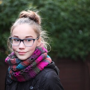 Crochet Lace Infinity Scarf Pattern – Wicked Cowl Snood (PDF Pattern ...