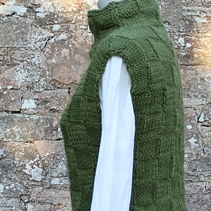 KNITTING PATTERN Green Sweater Vest/slipover Sweater - Etsy