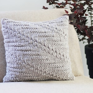 Knitting PATTERN pillow Oatmeal cushion cover pattern, homedecor patterns Listing22 image 1