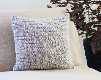 Knitting PATTERN pillow - Oatmeal cushion cover pattern, homedecor patterns  - Listing22