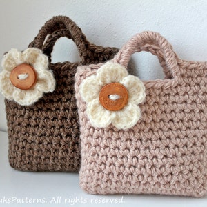 MOTIFS AU CROCHET pour enfants, modèle de sac à main fleurs pour filles - Annonce84
