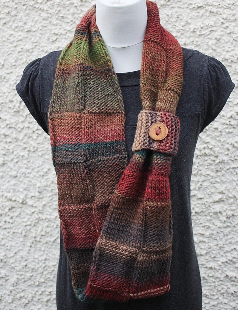 KNITTING PATTERN - Amelia Infinity Loop Scarf, Womens Scarf Pattern ...