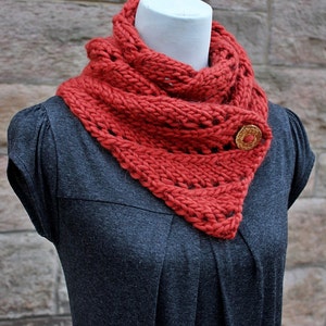 Écharpe laineuse en dentelle diagonale motif tricot pour femmes, Listing137 image 5