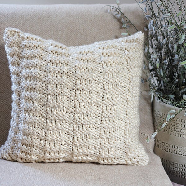 Knitting PATTERN pillow - Dorina pillow cover pattern, homedecor patterns  - Listing55
