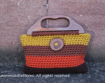 Crochet patterns for women, purse Retro style pattern - PDF crochet pattern - Listing111