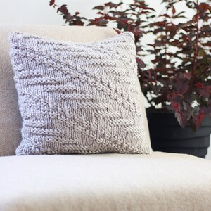 Knitting PATTERN pillow Oatmeal cushion cover pattern, homedecor patterns Listing22 image 2