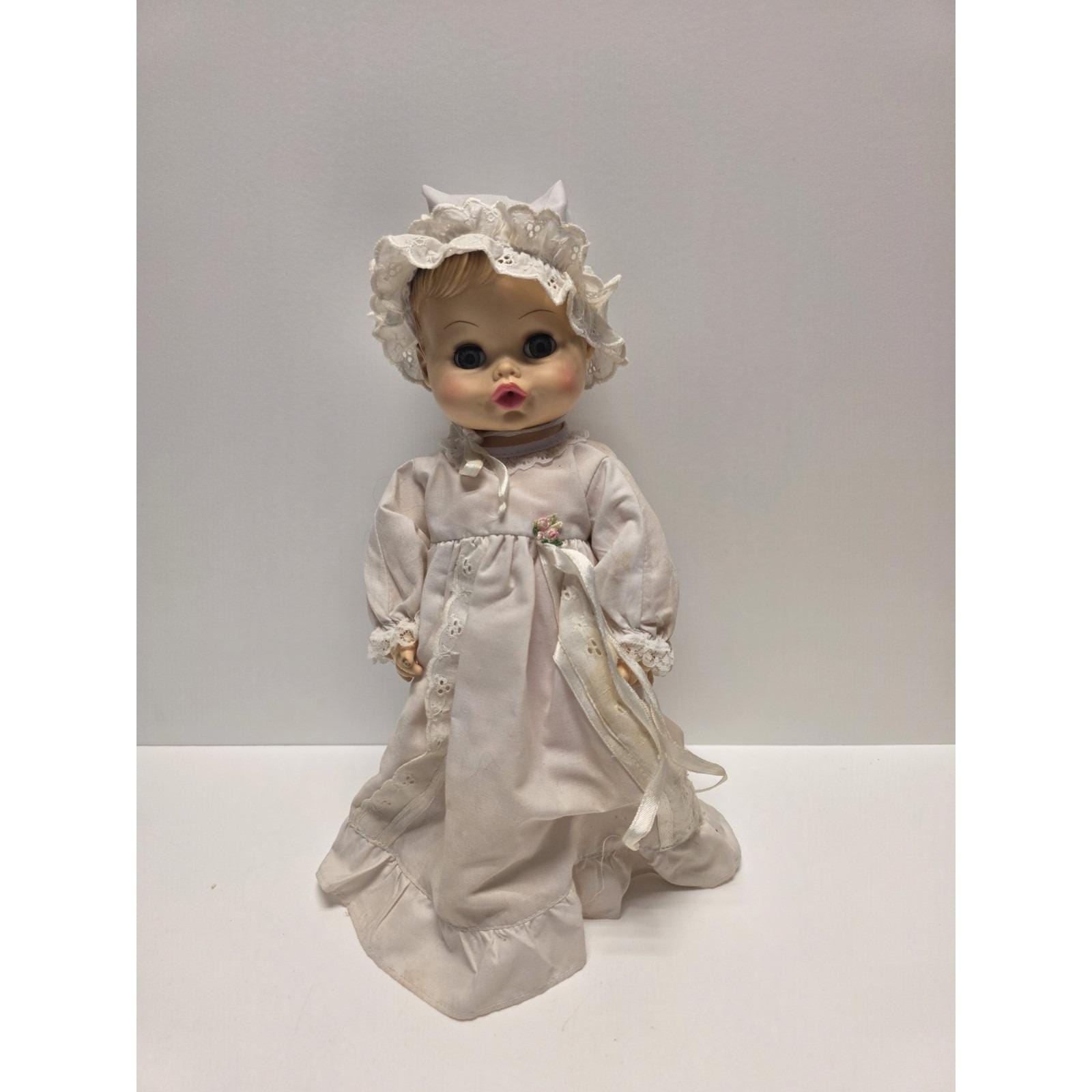 Vintage Horsman Baby Doll 12" Sleep Eyes Vinyl Head Christening Gown…