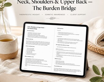 Guide till nacke och axlar, fascia och nervsystem i PDF-format för kroppsarbetare