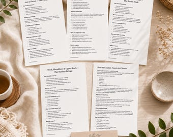 Röst, syn och social spänning Fascia-paket | 5 PDF-filer för kroppsarbetare