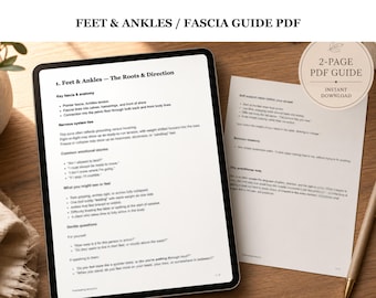 Fötter och vrister Fascia och nervsystem Guide PDF för kroppsarbetare