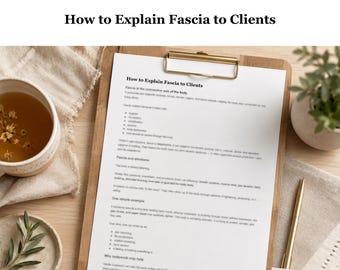 Fascia-handout för klienter, utskrivbar PDF för karosseriarbetare