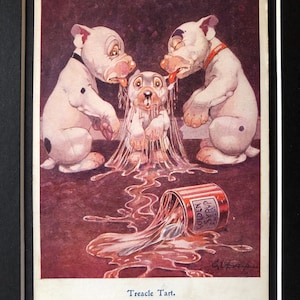 vintage Studdy carte postale Bonzo drôle chien personnage 1920S George Studdy R.P.S série No. 1041 carte postale photo Unique Collector's item