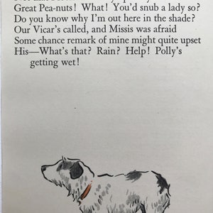 1930 G L STAMPA terrier jack russell dog poem print illustration mounted Birthday Christmas Thanksgiving dog lover gift