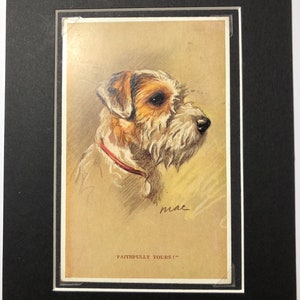 Carte postale vintage Lucy Dawson Mac de la Saint-Valentin