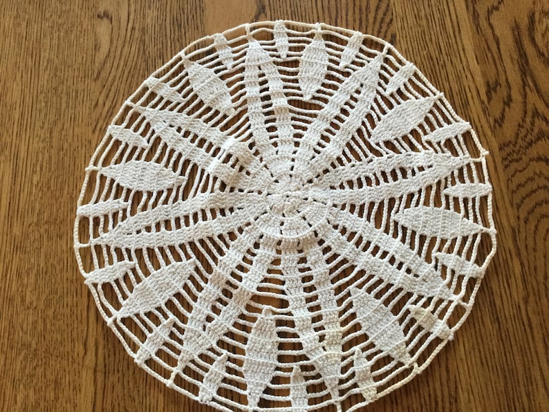5 Vintage Crochet Doilies