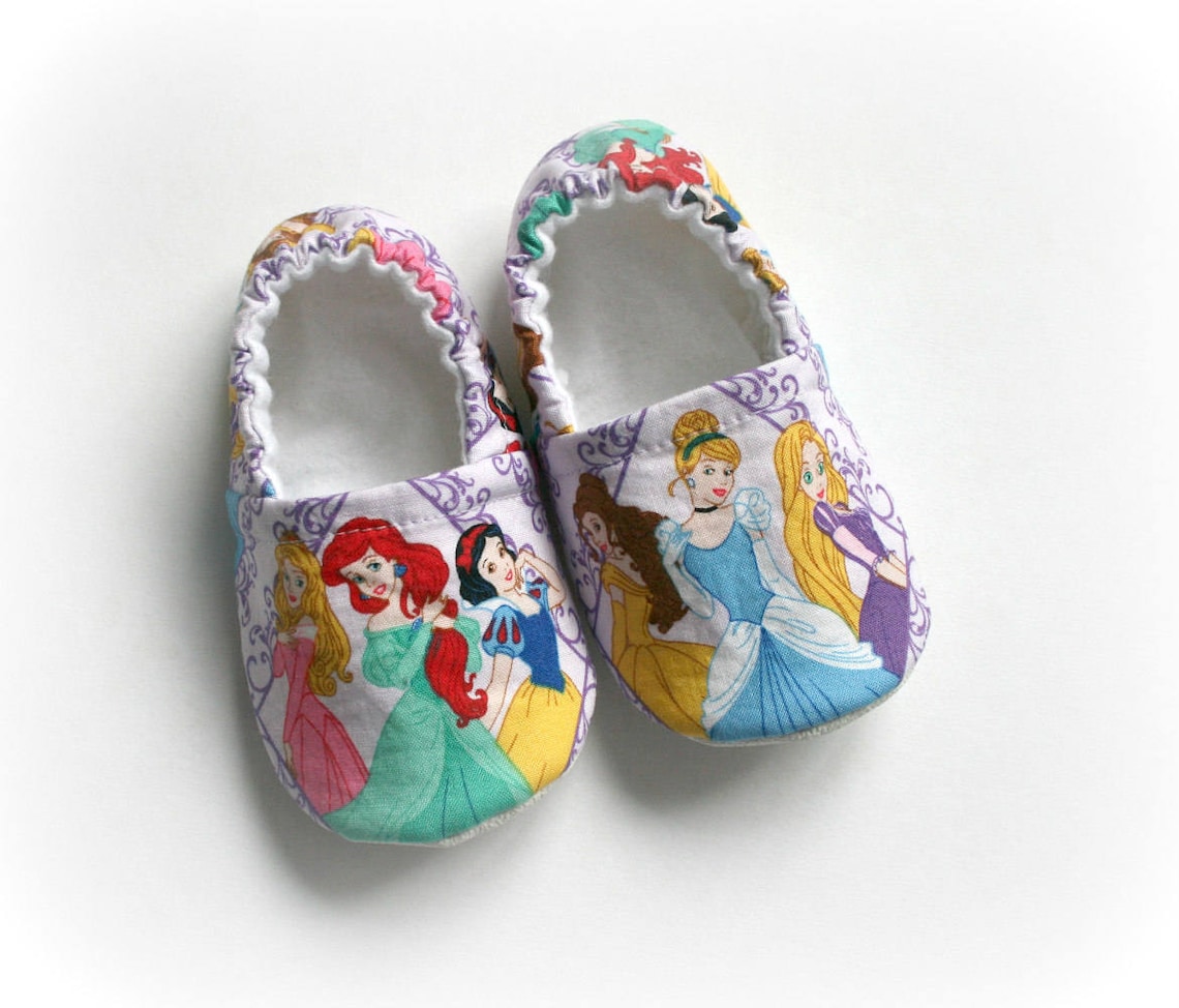 Disney princess baby/toddler slippers. Made to order. Etsy