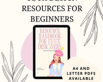 UI/UX-Ressourcenhandbuch für angehende Designer (Digitales Produkt, PDF, Sofort-Download)