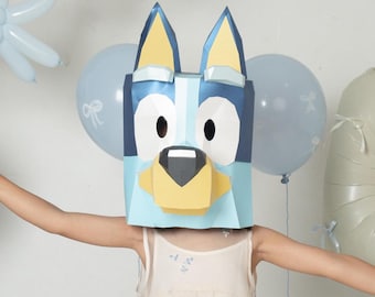 BLUEY – DIY-Maske aus Papier – HALLOWEEN
