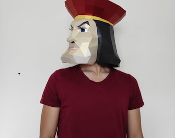 Lord Farquaad Shrek – DIY-Halloweenmaske aus Papier