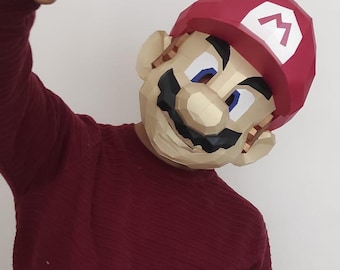 MARIO BROS Maske – DIY aus Papier