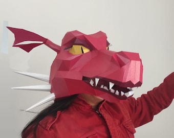 DRAGONA SHERK – DIY-Halloweenmaske aus Papier