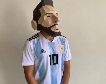 LIONEL MESSI Maske – Basteln aus Papier