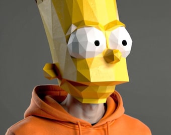 BART SIMPSON MASKE – Halloween aus Papier basteln
