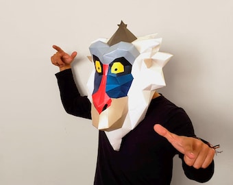 RAFIKI- REY LEÓN Mask - papercraft diy