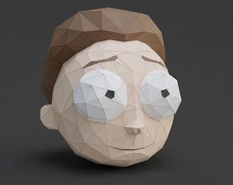 MORTY - RICK & MORTY Halloween-Maske - Papierbastelvorlage