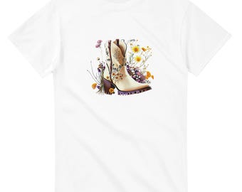 Wildflower Cowgirl - Schwergewicht Unisex T-Shirt mit Rundhalsausschnitt | Gildan® 5000