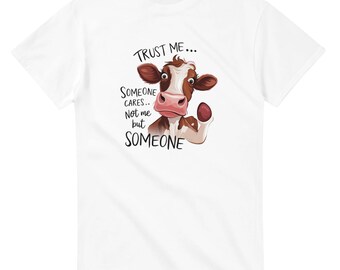 Trust Me - Sassy Cow Tee - Schweres Unisex-T-Shirt mit Rundhalsausschnitt | Gildan® 5000