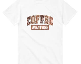 Kaffee Wetter T-Shirt: 100% Baumwolle T-Shirt für Kaffeeliebhaber