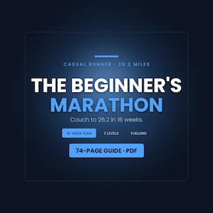 Träningsplan för nybörjarmaraton | 16 veckors, 3 nivåer, bränsleguide (PDF)
