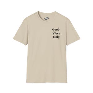 Good Vibes Only T-Shirt | Minimal Script Chest Design