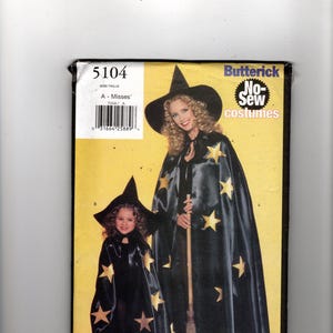 OSKRIDNA Häxkappa och Hatt, INGET Symönster, Damstorlek