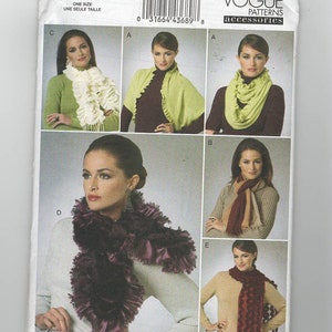 UNCUT Sewing Pattern for Scarf Variations