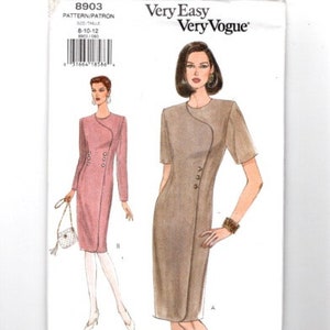 UNCUT Sewing Pattern Very Easy Vogue for Dress Variations, Sz 8-10-12, Easy Pattern, Slim Dress, Pencil Dress, Little Black Dress