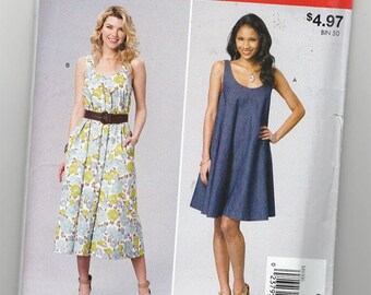 UNCUT Sewing Pattern Stitch n Save 9300 for Dress Variations, Sz XS-S-M-L-XL, Pullover Dress, Summer Dress, Easy Pattern