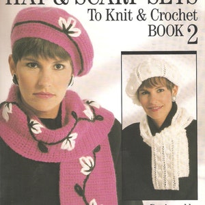 Insructions for Four Hat and Scarf Sets to Knit and Crochet