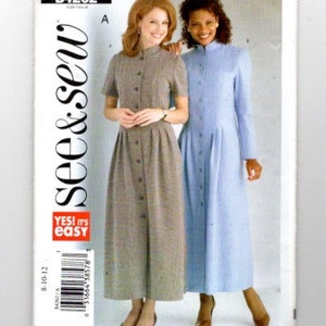 UNCUT Sewing Pattern See & Sew 4262 for Dress Variations, Sz 8-10-12, Easy Pattern, A-Line Dress