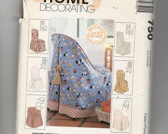 UNCUT Sewing Pattern McCalls 750 for Chair Covers