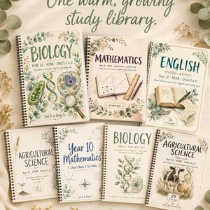 Year 11 Biology ATAR Study Notes: 16 Hand-Drawn Pages, Printable PDF