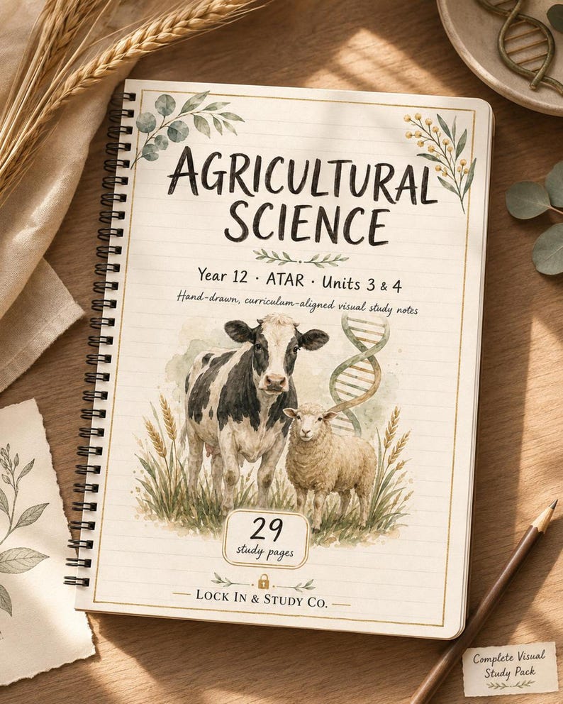 WA Year 12 Agricultural Science ATAR Study Notes, Units 3–4 Printable PDF